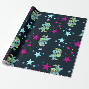 Star Cosmic Unicorn Universe Magic Friendship Wrapping Paper