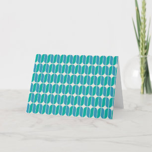 Star Crossed Aquatic Tiles Thank You Card