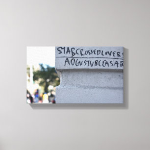 Star Crossed Lovers Shakespeare Graffiti NYC Canvas Print