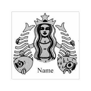Star-Crown Queen Mermaid Thunder_Cove  Self-inking Stamp