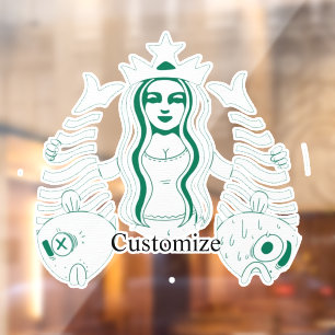 Star-Crown Queen Mermaid Thunder_Cove Window Cling