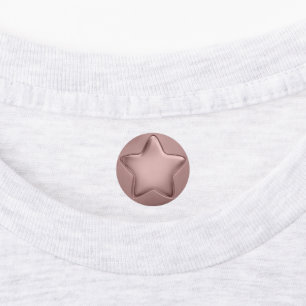 Star Custom Premium 3D Blank Award Medal Rose Gold