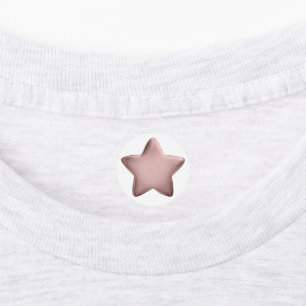 Star Custom Premium 3D Blank Award Medal Rose Gold