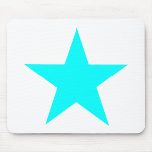 Star Cyan The MUSEUM Zazzle Gifts Mouse Mat