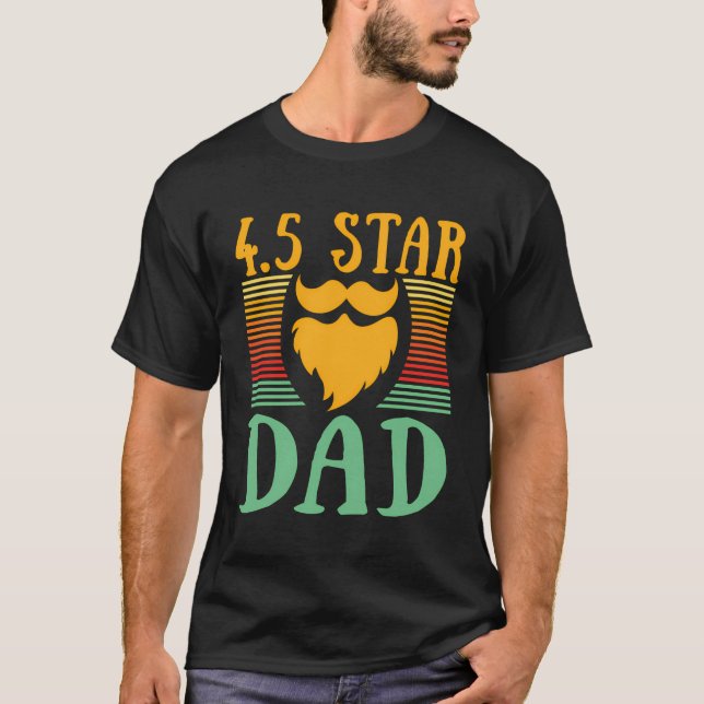 Star Dad Conservative Daddy Protective Father T-Shirt (Front)