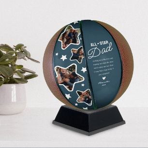 Star Dad Fathers Day Keepsake Basketball