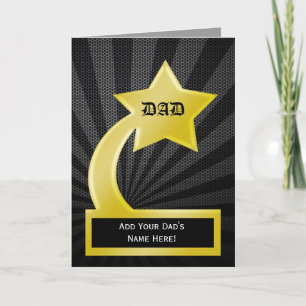 Star Dad Trophy Award, Father's Day Card