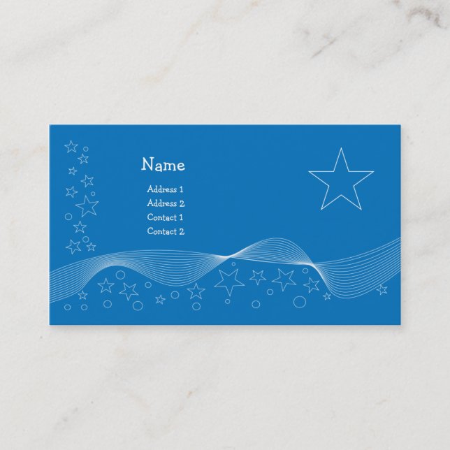 Star Design Business Card (Front)