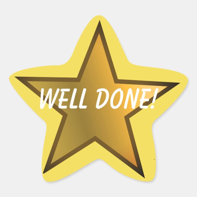 Star Design Teacher's Reward Stickers (Front)