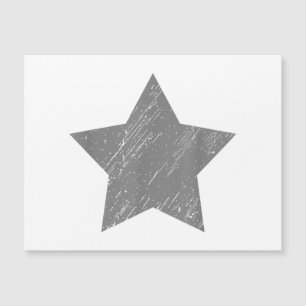 Star Distressed Grey Vintage Star