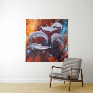 Star Dolphins Tapestry