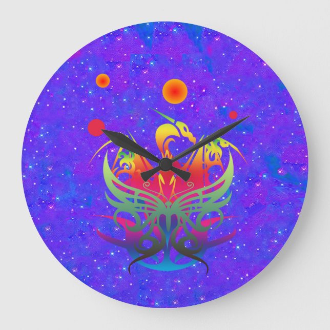 Star Dragon Large Clock (Front)