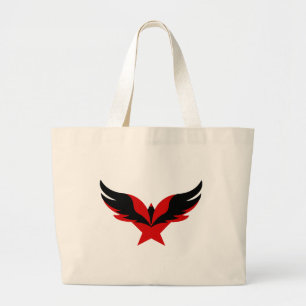 Star Eagle Bird for Achievement and Freedom Large Tote Bag