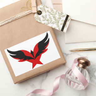 Star Eagle Bird for Achievement and Freedom Rectangular Sticker