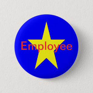 Star Employee 6 Cm Round Badge