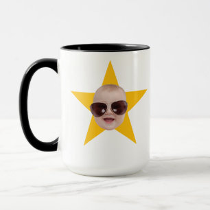 Star face With your face on it personalized gift Mug