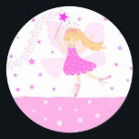 Star fairy - Sticker<br><div class="desc">Cute star fairy in pink. You ca add your own message</div>