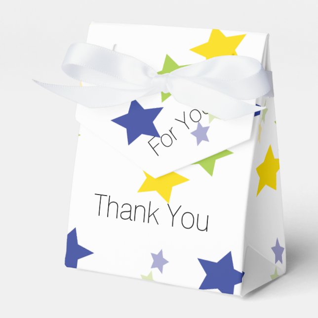 Star Favour For Volunteers Box (Front Side)
