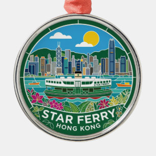 Star Ferry Hong Kong Metal Tree Decoration