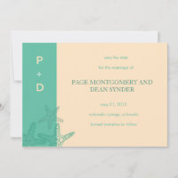 Star Fishes - save the date cards