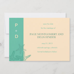 Star Fishes - save the date cards