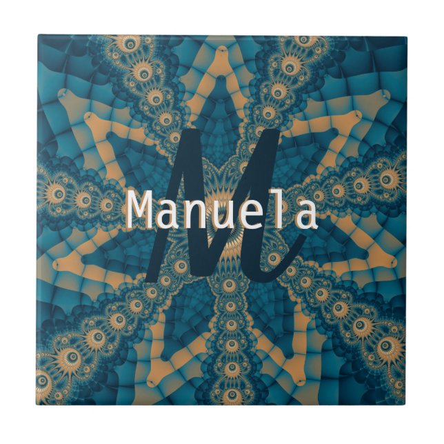 Star flower fractal tile (Front)