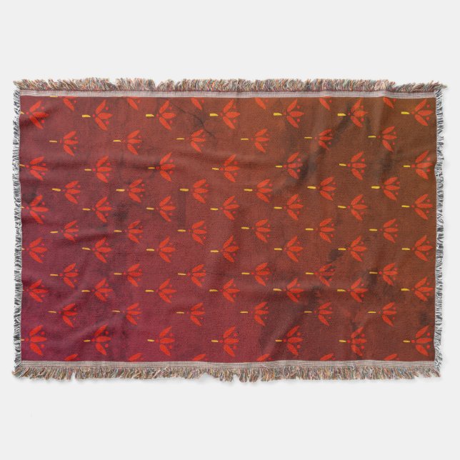 Star Flower Throw Blanket (Front)
