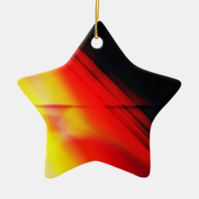Star for Christmas Tree Ceramic Tree Decoration (Front)