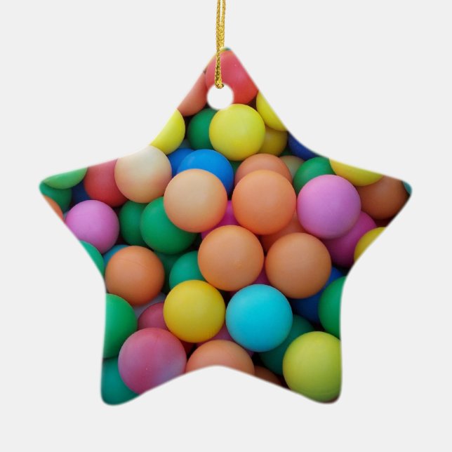 Star for Christmas Tree Ceramic Tree Decoration (Front)