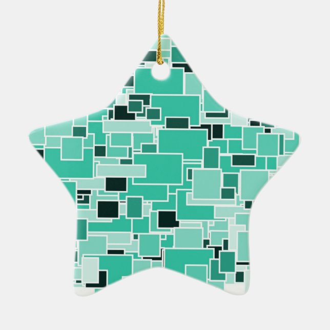 Star for Christmas Tree Ceramic Tree Decoration (Front)