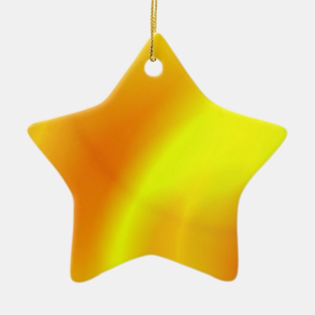Star for Christmas Tree Ceramic Tree Decoration (Front)