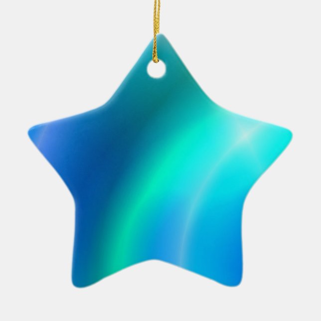 Star for Christmas Tree Ceramic Tree Decoration (Front)