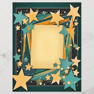 Star Frame Stationary Craft  Paper