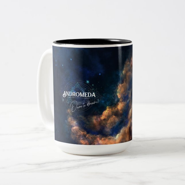 Star galaxy cosmic Business  Two-Tone Coffee Mug (Front Left)