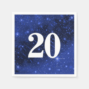 Star Galaxy For 20th Birthday Party  Napkin