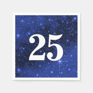 Star Galaxy For 25th Birthday Party  Napkin