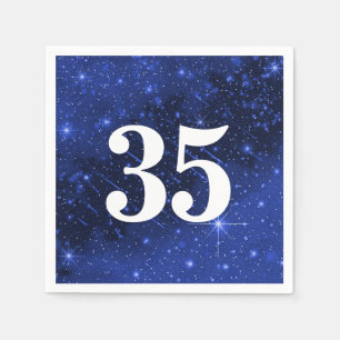 Star Galaxy For 35th Birthday Party    Napkin