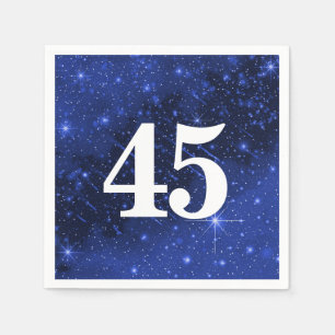 Star Galaxy For 45th Birthday Party   Napkin