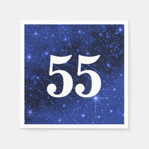 Star Galaxy For 55th Birthday Party   Napkin