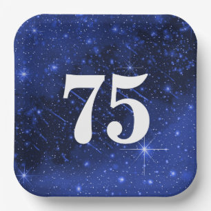 Star Galaxy For 75th Birthday Party   Paper Plate