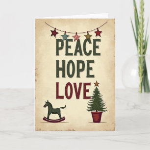 Star Garland Christmas Card