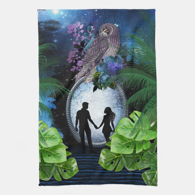 Star-gate-Portal Home Decor Tea Towel (Vertical)