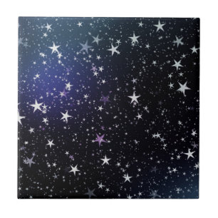 Star Gazer Nature Sky Space Peace Love Destiny Tile