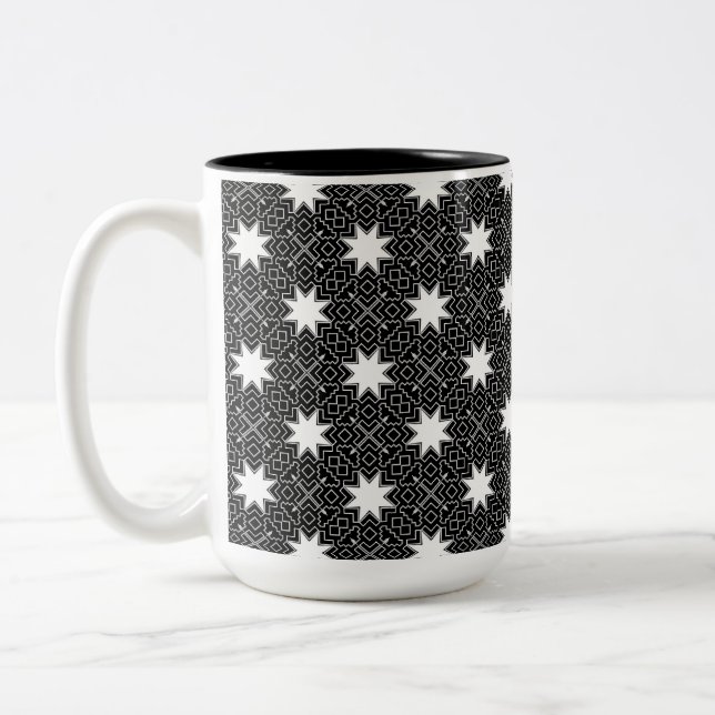 Star Geometric INV Two-Tone Coffee Mug (Left)