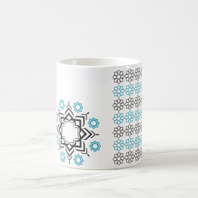 Star Geometry – Mug Design with Islamic Pattern (Center)