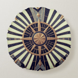 Star Geometry  Round Cushion