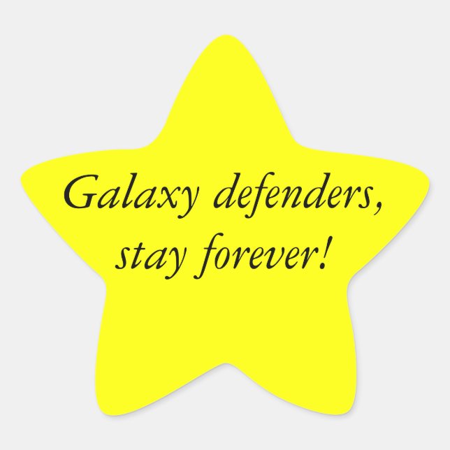 Star Girl - McFly Star Sticker (Front)
