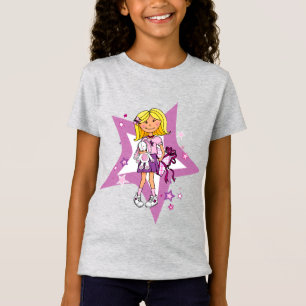 Star girly gift illlustrated graphic t-shirt