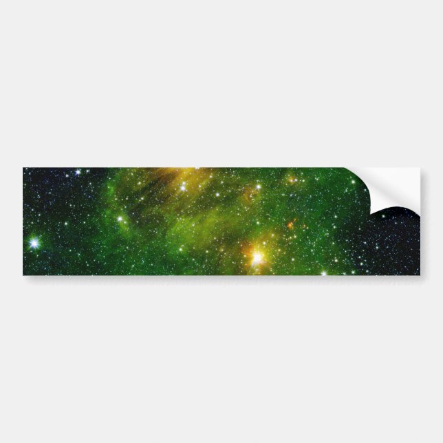 Star GL 490 Green Cluster Space Bumper Sticker (Front)