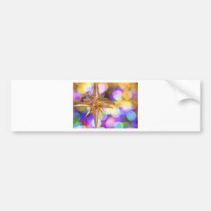 Star Glitter Bumper Sticker